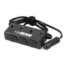 Αντάπτορας Αναπτήρα Τριπλός με 4 USB 12/24V με καλώδιο 85cm Auto Moto Tyres 