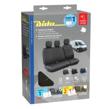 Καλύμματα Καθισμάτων Dido-1,  χωρίς επανατυλικτήρα ζώνης - Μαύρο Auto Moto Tyres 