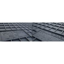 HONDA CIVIC HTB 2012-2017 ΜΑΡΚΕ ΠΑΤΑΚΙΑ ΛΑΣΤΙΧΟ ΣΕ ΜΑΥΡΟ ΧΡΩΜΑ ΜΕ ΚΟΥΜΠΩΜΑΤΑ CIK - 4 ΤΕΜ. Auto Moto Tyres 