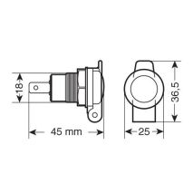 ΠΡΙΖΑ ΑΝΑΠΤΗΡΑ DIN ΑΛΟΥΜΙΝΙΟΥ ΜΕ ΚΑΠΑΚΙ 12/24V (ΑΡΣΕΝΙΚΟ: 3902.7) Auto Moto Tyres 