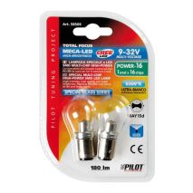 P21/5W 9-32V BAY15d MEGA-LED16 180LM ΔΙΑΘΛΑΣΗΣ ΛΕΥΚΟ (ΔΙΠΟΛΙΚΟ) BLISTER 2ΤΕΜ. Auto Moto Tyres 