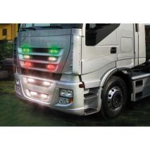 ΦΩΣ ΟΓΚΟΥ 6LED ΠΡΑΣΙΝΟ 12/24V 96mm ΑΔΙΑΒΡΟΧΟ 1ΤΕΜ. Auto Moto Tyres 