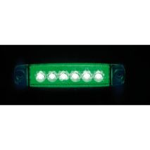 ΦΩΣ ΟΓΚΟΥ 6LED ΠΡΑΣΙΝΟ 12/24V 96mm ΑΔΙΑΒΡΟΧΟ 1ΤΕΜ. Auto Moto Tyres 