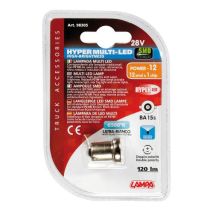 R5W 24/28V BA15s HYPER-LED12 120lm ΛΕΥΚΟ ΔΙΑΘΛΑΣΗΣ 1SMDx3chips (ΜΟΝΟΠΟΛΙΚΟ-ΦΟΥΝΤΟΥΚΙ) BLISTER 1ΤΕΜ. Auto Moto Tyres 