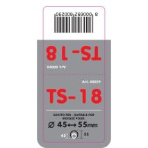 ΑΚΡΟ ΕΞΑΤΜΙΣΗΣ TS-18 45-55mm - ΤΕΤΡΑΓΩΝΟ Auto Moto Tyres 