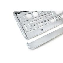 ΠΛΑΣΤΙΚΟ ΠΛΑΙΣΙΟ ΠΙΣΩ ΠΙΝΑΚΙΔΑΣ ΚΥΚΛΟΦΟΡΙΑΣ (ΧΡΩΜΙΟ) - 52 Χ 12,5 cm AMiO - 1 ΤΕΜ. Auto Moto Tyres 