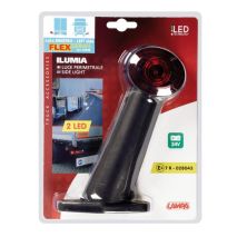 ΦΩΣ ΟΓΚΟΥ ΦΟΡΤΗΓΟΥ ILUMIA FLEX 60° 24V 2LED ΛΕΥΚΟ/ΚΟΚΚΙΝΟ ΑΡΙΣΤΕΡΟ 1ΤΕΜ. Auto Moto Tyres 