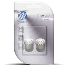 R5W/R10W 12V BA15s 1,44W LED 22xSMD3020 PREMIUM ΛΕΥΚΟ BLISTER 2ΤΕΜ. M-TECH Auto Moto Tyres 