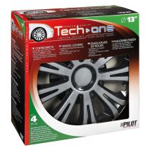 ΤΑΣΙΑ AVERA SILVER BLACK 13 INCH ΑΣΗΜΙ ΜΑΥΡΟ ΣΕΤ Auto Moto Tyres 