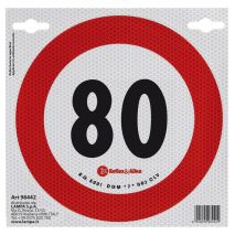 ΣΗΜΑ ΤΑΧΥΤΗΤΑΣ ΧΙΛΙΟΜΕΤΡΩΝ 80km/h ΑΥΤΟΚΟΛΛΗΤΟ Auto Moto Tyres 