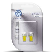 T10 W5W 12V W2,1x9,5d LED 1xHP ΚΙΤΡΙΝΟ (ΚΑΡΦΩΤΟ ΑΚΑΛΥΚΟ) BLISTER 2ΤΕΜ. M-TECH Auto Moto Tyres 