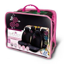 ΚΑΛΥΜΜΑΤΑ ΚΑΘΙΣΜΑΤΩΝ ΣΕΤ MY FLOWER SWIVEL PINK BOTTARI - ΣΕΤ 9 ΤΕΜ. Auto Moto Tyres 