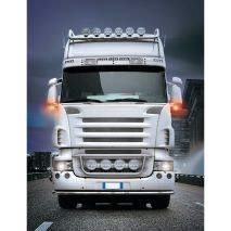 ΦΩΣ ΘΕΣΕΩΣ / ΒΟΗΘΗΤΙΚΟ ΦΩΣ ΦΟΡΤΗΓΟΥ 24V 14LED ΚΟΚΚΙΝΟ/ΠΟΡΤΟΚΑΛΙ 2ΧΡΗΣΕΩΝ LOKI-LED 105x115mm 1ΤΕΜ. Auto Moto Tyres 