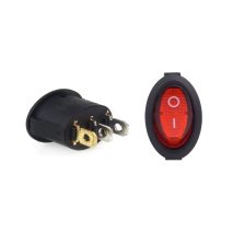 ΔΙΑΚΟΠΤΗΣ ΟΒΑΛ ΜΕ ΚΟΚΚΙΝΟ LED ΑΜΙΟ Auto Moto Tyres 