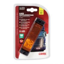 ΦΩΣ ΘΕΣΕΩΣ ΦΟΡΤΗΓΟΥ 24V 3LED ΠΟΡΤΟΚΑΛΙ 130x30mm 1ΤΕΜ. Auto Moto Tyres 