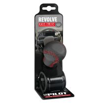 ΤΕΜΠΕΛΗΣ ΤΙΜΟΝΙΟΥ ΠΕΡΙΣΤΡΕΦΟΜΕΝΟΣ ΔΕΡΜΑΤΙΝΟΣ ΜΑΥΡΟΣ ΜΕ ΚΟΚΚΙΝΗ ΡΑΦΗ 20-40mm REVOLVE LAMPA - 1ΤΕΜ Auto Moto Tyres 