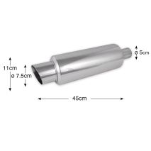 ΕΞΑΤΜΙΣΗ ΜΟΝΗ ΙΝΟΧ HJ-114 - 1 ΤΕΜ. Auto Moto Tyres 