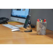 Επιτραπέζια Μαγνητική Βάση Στήριξης Κινητού Mag Wireless Stand της σειράς Optiline για Λείες, Επίπεδες Επιφάνειες με δυνατότητα ασύρματης φόρτισης Max Power 15W, 15 μαγνήτες και 2 αυτοκόλλητα, μεταλλικά δακτυλίδια Auto Moto Tyres 