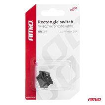 ΔΙΑΚΟΠΤΗΣ ON/OFF 3 ΕΠΑΦΩΝ 12V 20A 12mm x 19mm ΜΑΥΡΟΣ  ΑΜΙΟ - 1 ΤΕΜ. Auto Moto Tyres 