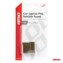 ΑΣΦΑΛΕΙΕΣ JapVal PAL ΜΙΝΙ 17mm ΘΗΛΥΚΕΣ 70A ΣΕ ΚΑΦΕ ΧΡΩΜΑ AMIO - 2 Τεμ. Auto Moto Tyres 