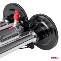 ΚΟΡΝΑ ΠΝΕΥΜΑΤΙΚΗ 12/24V 118db ΔΙΠΛΗ 2 ΤΟΝΩΝ ΧΡΩΜΙΟ ΑΜΙΟ - 1 ΤΕΜ. Auto Moto Tyres 