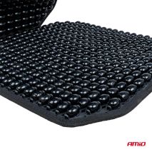 ΠΛΑΤΟΚΑΘΙΣΜΑ ΜΕ ΧΑΝΤΡΕΣ ΚΑΙ ΜΑΞΙΛΑΡΑΚΙ ΜΕΣΗΣ ΜΕ ΚΑΛΥΨΗ ΣΕ ΠΡΟΣΚΕΦΑΛΟ 126x44cm ΜΑΥΡΟ AMIO - 1 Τεμ. Auto Moto Tyres 