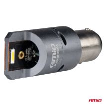 P21/5W BAY15s 12/24V 6.000K 2xSMD LED(ΜΕ ΑΝΕΜΙΣΤΗΡΑΚΙ) FULL CAN-BUS ΛΕΥΚΟ PRO SERIES  AMIO - 2 Τεμ. Auto Moto Tyres 