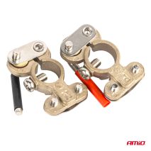 ΠΟΛΟΙ ΜΠΑΤΑΡΙΑΣ ΤΑΧΕΙΑΣ ΑΠΕΛΕΥΘΕΡΩΣΗΣ ΧΑΛΚΟΥ 600A PLUS MINUS AMIO - 2 Τεμ. Auto Moto Tyres 