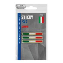 ΑΥΤΟΚΟΛΛΗΤΟ ΣΗΜΑ 3D ΣΗΜΑΙΑ ΙΤΑΛΙΑΣ 55x8mm LAMPA -  3 Τεμ. Auto Moto Tyres 