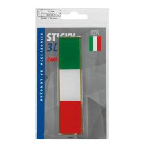 ΑΥΤΟΚΟΛΛΗΤΟ ΣΗΜΑ 3D ΣΗΜΑΙΑ ΙΤΑΛΙΑΣ 110x27mm LAMPA -  1 Τεμ. Auto Moto Tyres 