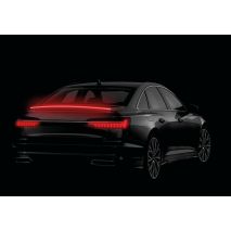 ΤΑΙΝΙΑ ΣΙΛΙΚΟΝΗΣ LED ΚΟΚΚΙΝΟ ΦΩΣ CARBON-LOOK ΠΟΡΤ ΜΠΑΓΚΑΖ  SPOILER LED LIGHT 12V IP67 25χ10mm 120cm LAMPA -  1 Τεμ. Auto Moto Tyres 