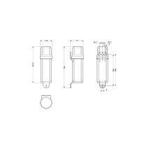 ΣΤΡΟΓΓΥΛΟ ΚΟΥΤΙ ΦΥΛΑΞΗΣ-ΘΗΚΗ ΕΓΓΡΑΦΩΝ (340,5χ98mm) ECO-LINE ΣΕ ΜΑΥΡΟ ΧΡΩΜΑ LAMPA - 1 ΤΕΜ. Auto Moto Tyres 