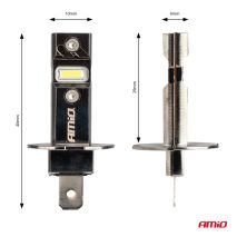 ΛΑΜΠΕΣ LED H3 12V 60W 6.000K 5.600lm +400% LED CAN-BUS HYBRID SERIES AMIO - 2 ΤΕΜ. Auto Moto Tyres 