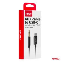 ΚΑΛΩΔΙΟ ΣΥΝΔΕΣΗΣ ΑΝΤΑΠΤΟΡΑΣ ΑΠΟ USB-C ΣΕ AUX MINI JACK 3.5mm 1m AMIO - 1 Τεμ. Auto Moto Tyres 