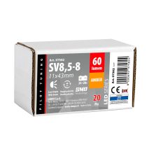 ΛΑΜΠΑΚΙ ΠΛΑΦΟΝΙΕΡΑΣ 24/28V 11x43mm 60lm 12xSMD LED ΠΟΡΤΟΚΑΛΙ ΔΙΠΛΗΣ ΠΟΛΙΚΟΤΗΤΑΣ LAMPA - 20 ΤΕΜ. Auto Moto Tyres 