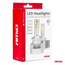 ΛΑΜΠΕΣ LED D2S/D2R/D4S/D4R 12/24V 6000K 9.000lm 50W X ALL IN ONE SERIES CAN-BUS (ΜΕ ΑΝΕΜΙΣΤΗΡΑΚΙ) AMIO - 2 ΤΕΜ. Auto Moto Tyres 