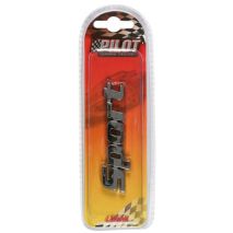 ΑΥΤΟΚΟΛΛΗΤΟ ΤΡΙΣΔΙΑΣΤΑΤΟ ΣΗΜΑ ΧΡΩΜΙΟΥ SPORT ΑΔΙΑΒΡΟΧΟ LAMPA Auto Moto Tyres 