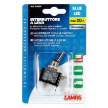 ΔΙΑΚΟΠΤΗΣ ΑΕΡΟΠΟΡΙΚΟΥ ΤΥΠΟΥ 2 ΘΕΣΕΩΝ 12,2mm 12V 20A ΜΕ LED ΜΠΛΕ Auto Moto Tyres 