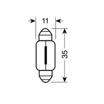 ΛΑΜΠΑΚΙΑ ΜΠΛΕ ΣΩΛΗΝΩΤΑ 12V/C5W 35mm Auto Moto Tyres 