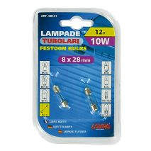 ΛΑΜΠΑ ΣΩΛΗΝΩΤΗ 10W/12V SV7-8 8X28mm Auto Moto Tyres 