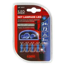 ΛΑΜΠΑΚΙ LED T3 24V W2x4.6d (Μπλε) Auto Moto Tyres 