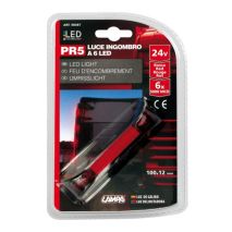 ΦΩΣ ΦΟΡΤΗΓΟΥ 6LED ΚΟΚΚΙΝΟ 24V 100mm Auto Moto Tyres 