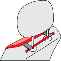 ΠΛΑΤΟΚΑΘΙΣΜΑΤΑ ΨΑΘΑ/ ΒΑΜΒΑΚΕΡΟ ΥΦΑΣΜΑ ΚΑΠΙΤΟΝΕ  ΔΙΠΛΗΣ ΟΨΗΣ STRIPS ΑΝΘΡΑΚΙ  (ΦΑΡΔΟΣ 42 CM) 2ΤΕΜ. Auto Moto Tyres 