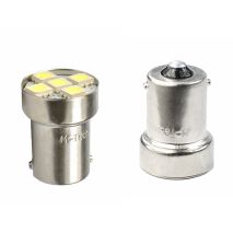 Λάμπα Ba15s (R10W /P21W) 5xSMD 5050 12V Λευκή 2τεμ Auto Moto Tyres 