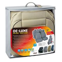Καλύμματα Καθισμάτων DE-LUXE SPORT EDITION Υφασμα JACQUARD Σετ 4τεμ. Μπεζ Auto Moto Tyres 