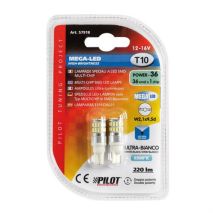 T10 W5W 12-16V W2,1x9,5d 220lm  MEGA-LED 36 (ΔΙΠΛΗΣ ΠΟΛΙΚΟΤΗΤΑΣ) 2ΤΕΜ. Auto Moto Tyres 