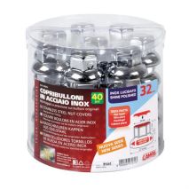 ΚΑΠΑΚΙΑ ΠΑΞΙΜΑΔΙΩΝ / ΜΠΟΥΛΟΝΙΩΝ ΦΟΡΤΗΓΟΥ ΧΑΛΥΒΔΙΝΑ INOX 32mm 40ΤΕΜ. Auto Moto Tyres 