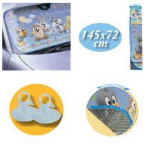 ΗΛΙΟΠΡΟΣΤΑΣΙΑ ΕΣΩΤΕΡΙΚΗ ΠΑΡΜΠΡΙΖ BABY LOONEY TUNES (72 Χ 145) Auto Moto Tyres 
