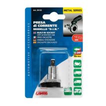 ΠΡΙΖΑ ΑΝΑΠΤΗΡΑ DIN ΑΛΟΥΜΙΝΙΟΥ ΜΕ ΚΑΠΑΚΙ 12/24V (ΑΡΣΕΝΙΚΟ: 3902.7) Auto Moto Tyres 