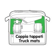 ΠΑΤΑΚΙ ΜΑΡΚΕ ΔΕΡΜΑΤΙΝΗ ΓΙΑ DAF XF 105 02/04-12/14 ΜΠΛΕ ΦΟΡΤΗΓΟΥ TYPE-A 2ΤΕΜ. Auto Moto Tyres 